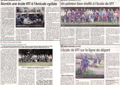 (7) Création Ecole VTT